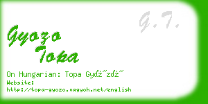 gyozo topa business card